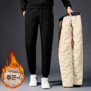 DFANO 고주파 압열 방한 양털 패딩바지 방풍 보온 빅사이즈 등산 낚시 골프 캠핑 바이크 작업복 팬츠 바지