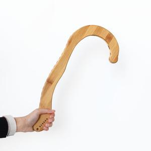 담양 대나무 갈고리 안마기 소형 l 물음표 등 승모근 마사지 나무 뿌리 오십견 목 근육