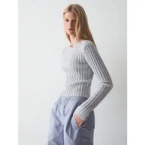 [후아유](의정부점)Boucle Ribbed Sweater WHKAE2311F