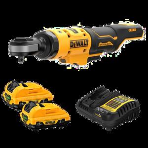 디월트 3/8 충전 컴팩트 라쳇 드라이버 12V 전동공구 배터리(3.0) 2개 세트 DCF503L2