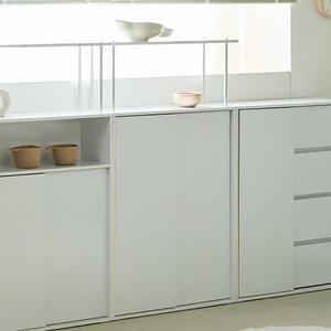 [파로마] 리노 E0 더 높은 미닫이 슬라이딩 수납장 800 + 1단선반 (착불)