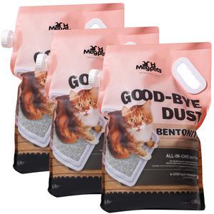 메그펫츠 굿바이 더스트 벤토나이트 모래 오리지널 6.3kg x 3개