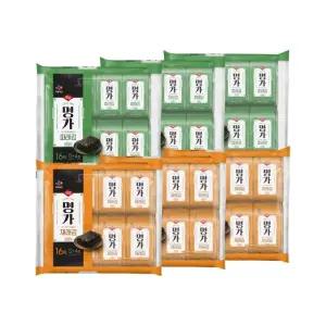 명가 재래김 16봉 x3개+파래김 16봉 x3개 (총 96봉)