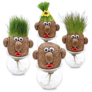 잔디인형세트 잔디머리 얼굴인형 토피어리