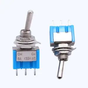 토글스위치 소형 미니 3핀 2단 ON-ON 6A 125VAC 똑딱이 레버 아두이노 3개