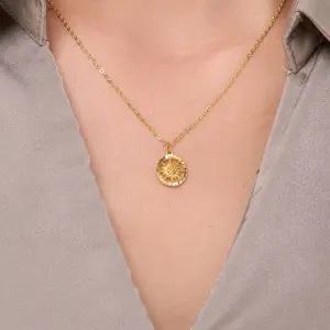 갤러리아 대한민국금거래소 써클 썬레이 24K 순금 목걸이 3.75g + 18K 연결장식