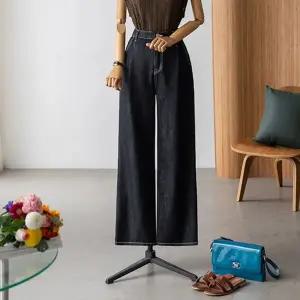 (안나앤플러스) A. 콜딘 논페이드 핀턱 데님[데님D0709H02] 빅사이즈