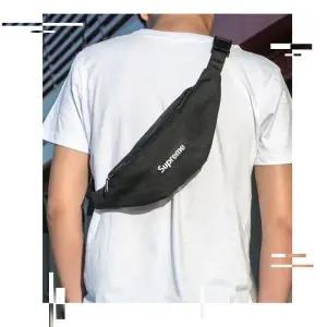 심플 크로스백 슬링백 벨트백 3904 가방 힙색 2지퍼 신학기 슈프림 작은가방 남여공용 선