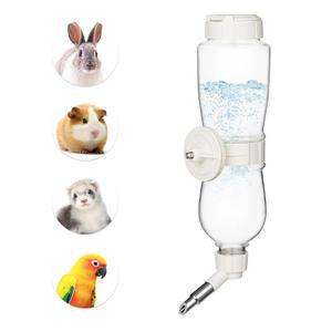 상자용 반논 17온스 소형 동물용 물 디스펜서, 케이지용 앵무새 물병, 토끼용 씹을 수 있는 애완동물 기니피그, 페럿, 친칠라 및 기타 설치류용 탑 필, 화이트