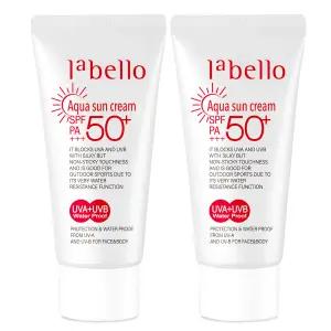 라벨로 아쿠아 선크림 썬크림 x 2개 / SPF50+ PA+++ 50ml 워터프루프 자외선차단 기능성