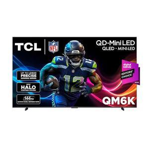 TCL 98인치 클래스 QM6K 시리즈 QD-미니 LED 4K UHD 스마트 TV 최고가 미니 LED TV - QLED, 144Hz, 288Hz 게임 속도, 고대비 화면, 온쿄 오디오, 돌비 애트모스(98QM6K, 2025 모델)