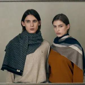 갤러리아 HJMU5F801G3[Cashmere Blended] 그레이 헤리아토 울캐시미어혼방머플러