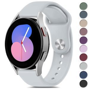 갤럭시 워치 5 - 40mm, 44mm, 45mm 밴드와 호환되는 반주아 밴드; 여성 및 남성용 소프트 실리콘 스포츠 교체 스트랩