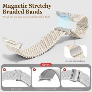 삼성 갤럭시 시계 8 40mm 44mm/8 클래식 코레아 나일론 시계줄용 자기 땋은 스트랩
