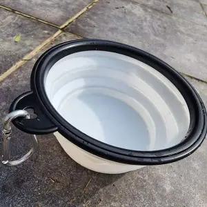 [콩심팥심]애견식기 휴대용 산책 접이식 물통