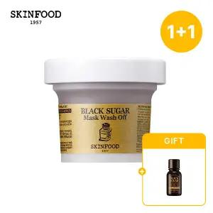 [스킨푸드] [쿠폰가14,580원] [1+1]블랙슈가 마스크 워시오프120g + (증정) 첫 세럼 더 에센셜14ml