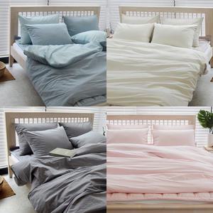 이브수 바스락거리는 고밀도 워싱 순면 60수 이불커버