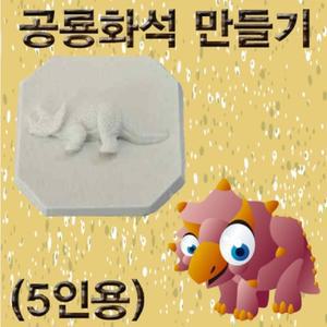 [두현과학]공룡화석 만들기 5인세트/공룡모형 주형틀 알지네이트