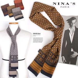 [니나스파리]남성다이아 수트코디2겹롱스카프(9SS211)