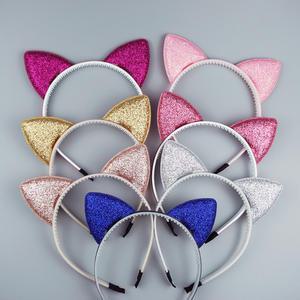 트윙클 글리터 고양이 머리띠  7 color 유아 아동 공주머리띠