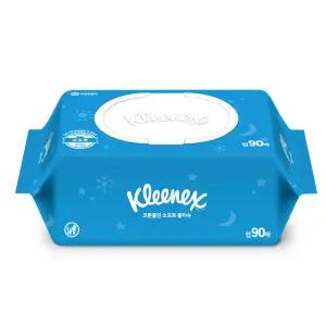 크리넥스 코튼클린 오리지널 물티슈 캡형 90매