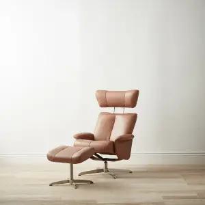 까사미아 우스터 1인 리클라이너 브라운