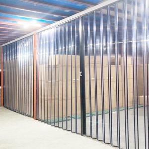 홀딩도어 폴딩도어 투명 자바라 문 이동식 칸막이