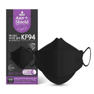 애니쉴드 써멀라이트 블랙 황사방역용마스크 KF94 대형 1개입