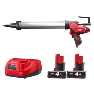 밀워키 12V 충전 소세지 실리콘건 4.0Ah 배터리2개세트