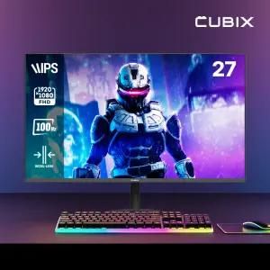 큐빅스 IPS패널 27인치 100Hz 게이밍 컴퓨터 모니터 CX-270F100