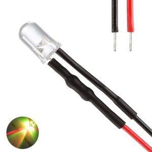 3V 5파이 라운드 LED 발광다이오드 와이어 컬러풀 슬로우 10개