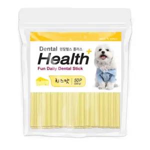 덴탈헬스플러스 치즈 50P (250g) / 강아지간식 덴탈껌 치석제거
