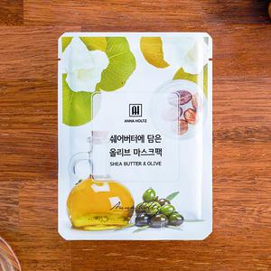 안나홀츠 쉐어버터에 담은 올리브 겔 마스크팩 100매