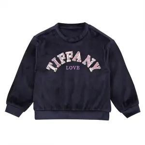 [롯데백화점]티파니 네이비 벨벳 맨투맨(T36KKT010)