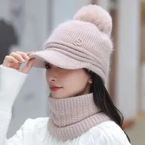 주디 링컬 방울 니트캡 모자 겨울 방한 따뜻한 여성 골프모자