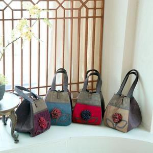 [쉬즈마담]A41932 꽃한송이 개량한복 손가방 국내제작 천연염색_P324047116