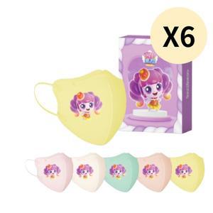 캐치티니핑4 KF-AD 유아 마스크 말랑핑 소형S 20매 X6