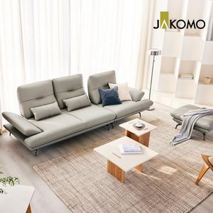 [자코모] 컴포트 발렌티 스윙 4인 기능성 럭스 통가죽 천연면피 소가죽 소파+스툴