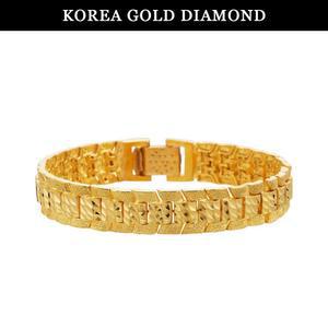 갤러리아 순금 팔찌 24K 남자 컷팅 콤비 컷팅 금팔찌 75g