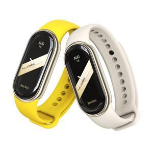 Mi Band 8 용 스트랩 Xiaomi 밴드 9 NFC SmartWatch 스포츠 실리콘 고무 손목 Correa