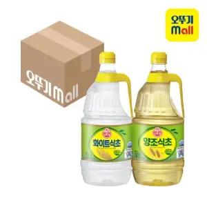 [오뚜기] 식초 1.8L 6개 한박스 (화이트/양조 택1)