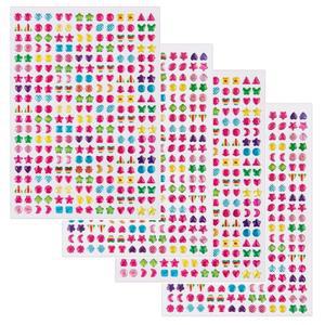 반짝이 반짝이 크리스탈 공주 메이크업 장난감, 3D 보석 귀걸이, 1000  스티커, 네일 귀걸이, 아트 공예 스