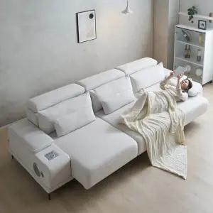 알토 4인 모션쇼파 전동 슬라이딩 확장형 리클라이너 고급형 패브릭 (쿠션증정 한정 이벤트)