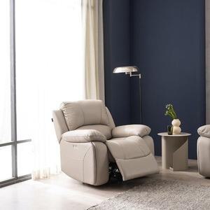 [시트앤모어] 1인 전동 천연소가죽 리클라이너 소파 KC4105