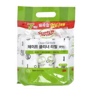 스카치브라이트 실속형 멀티팩 테이프 클리너 리필 7p 대형 1개