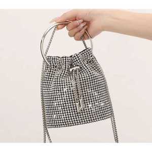 큐빅 스팽글 토트백 체인 크로스 여성미니 반짝이백 복조리 가방