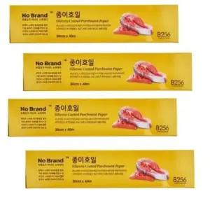 [노브랜드] 노 브랜드 실리콘코팅 더욱깔끔한 종이호일30cmx40mx 4 Nobrand