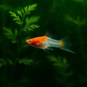 알비노 홍백 소드테일 2마리