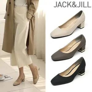 [잭앤질] 누벅 골드라인 힐 펌프스(JC5563)