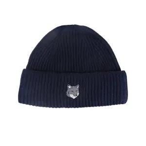 [메종키츠네] 25FW 폭스헤드 라지 울 비니 클래식네이비 PM06112KT1022 0413